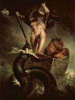 Генрих Фюссли Битва Тора со змеем Ёрмунгандом