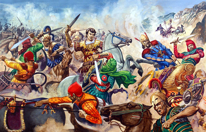 Александр Великий в бою