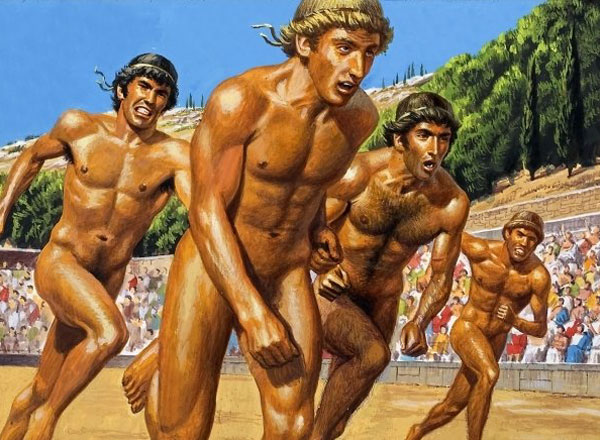 Олимпийские бегуны в Древней Греции