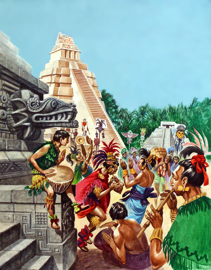 Майянский праздник у храма