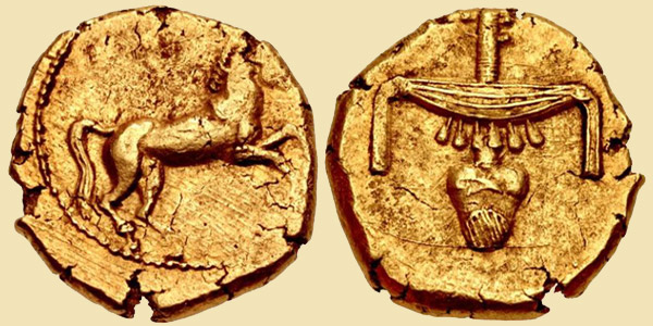 Монеты Древнего Египта Золотой статер