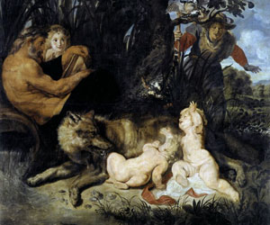 Ромул и Рем с волчицей