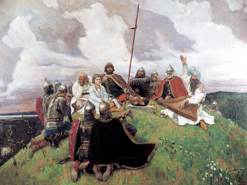 Боян картина Виктора Васнецова